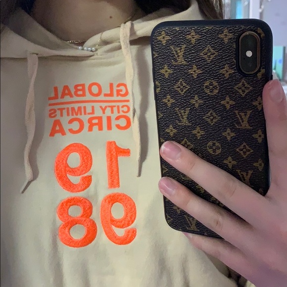 Topshop tan cropped hoodie - Picture 2 of 4